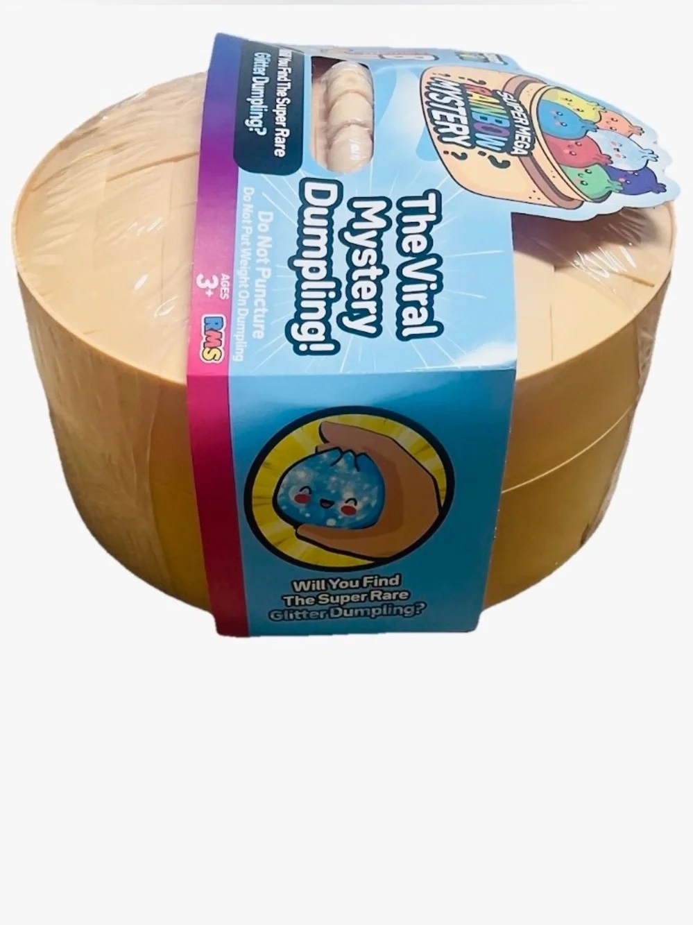 RMS Crazy Fun SUPER MEGA 🌈 Rainbow Mystery Dumpling Bun 12” ~ 8.5lbs NEW SEALED